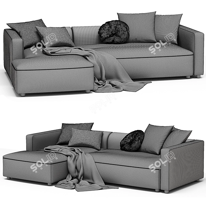 Modern Sofa Match VON PROSTORIA 3D model image 5