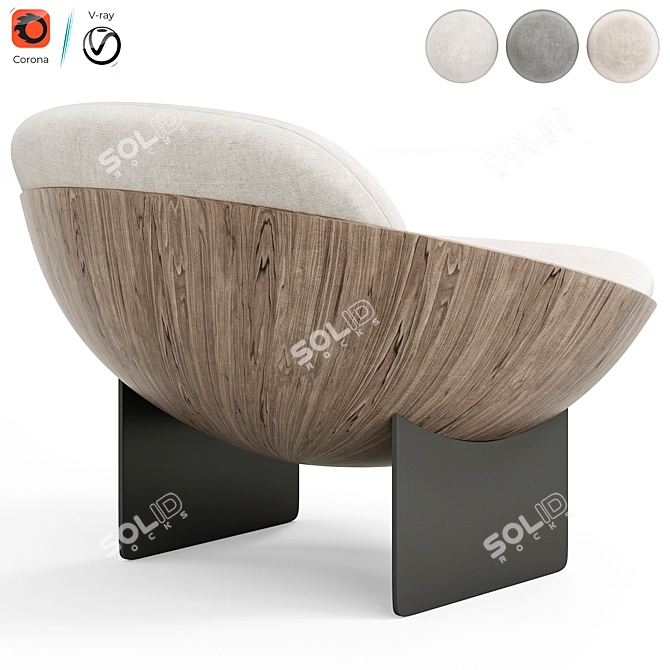 Modern Armchair by Artipieces 3D model image 2