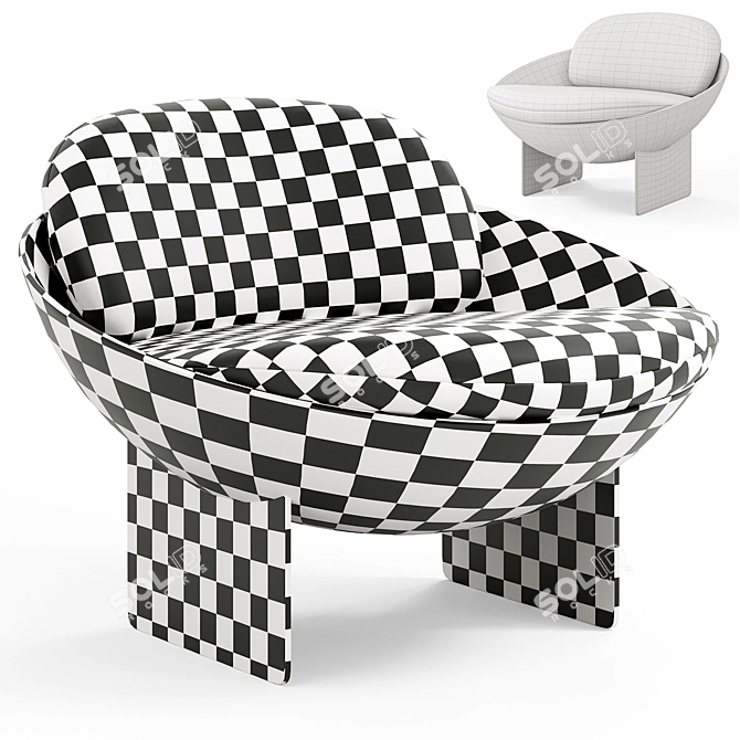 Modern Armchair by Artipieces 3D model image 5