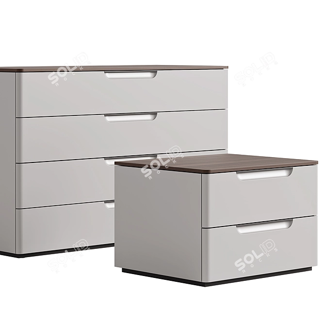 Molteni&C 7070 Drawer Units 3D model image 2