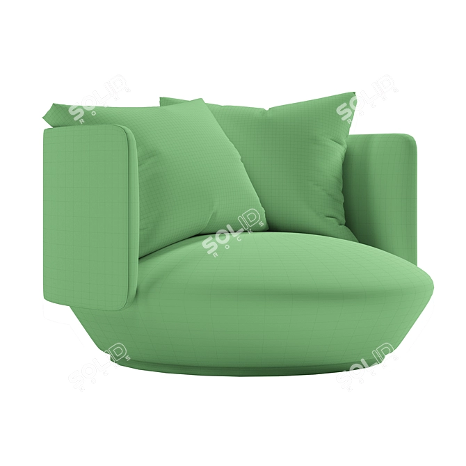  Modern Baixa Lounge Chair Design 3D model image 3