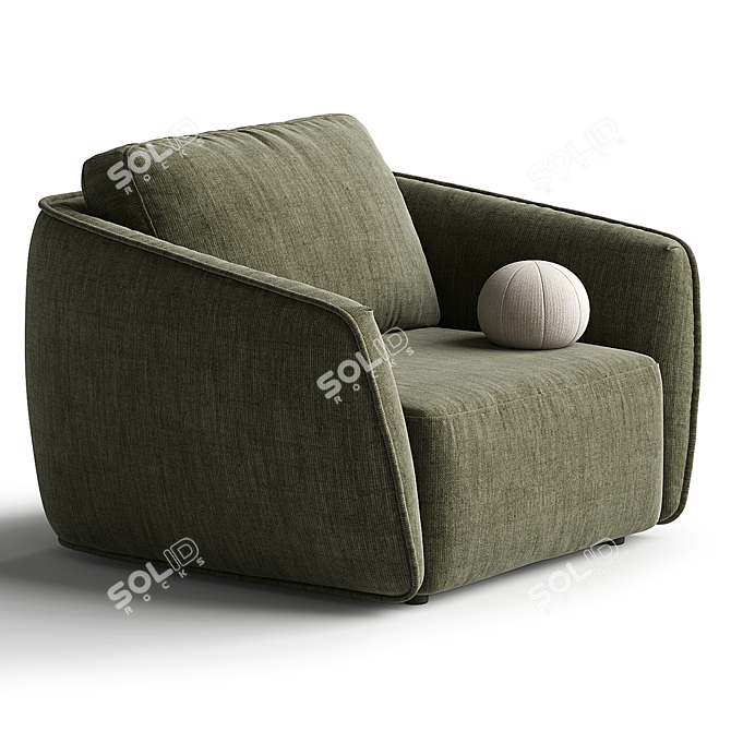 Modern Model Arimchair Montana 3D model image 4