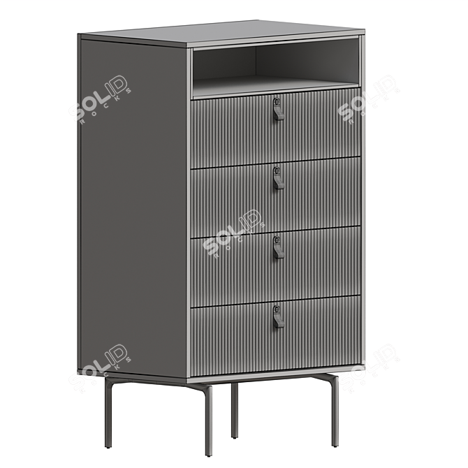 Elegant Storage Chest for Home 3D model image 2