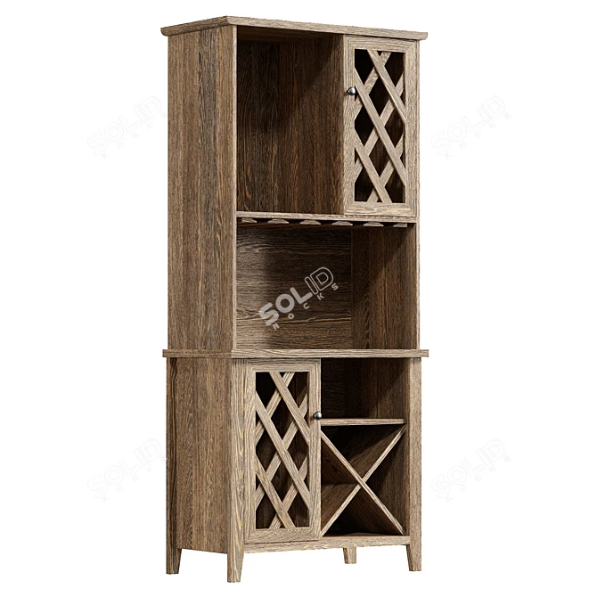 Fuqua Pantry: UV Unwrapped, Real Size 3D model image 1