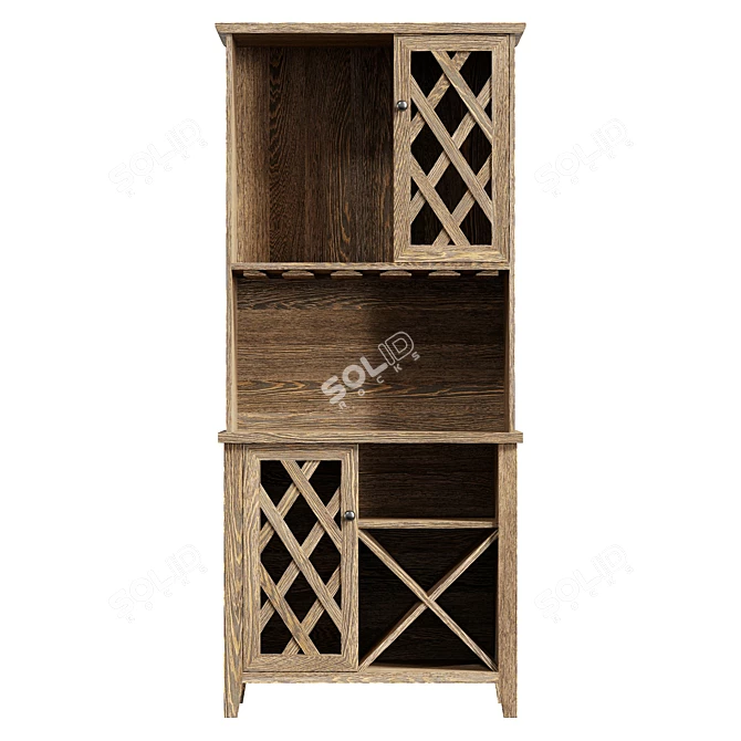 Fuqua Pantry: UV Unwrapped, Real Size 3D model image 2