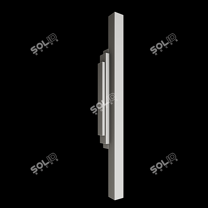 Modern Luxury Skyline Wall Sconce 3D model image 3