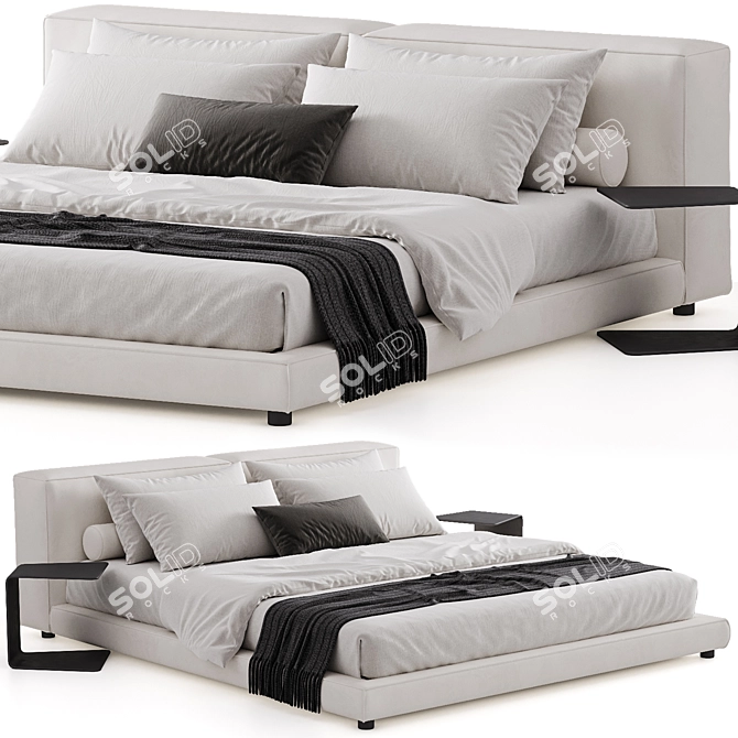 Modern Living Divani NeoWall Bed 3D model image 1