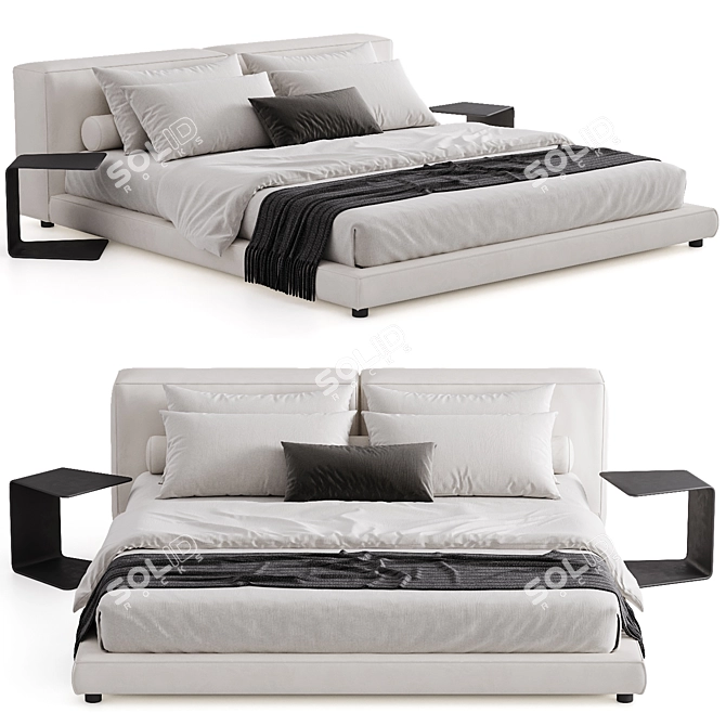 Modern Living Divani NeoWall Bed 3D model image 2