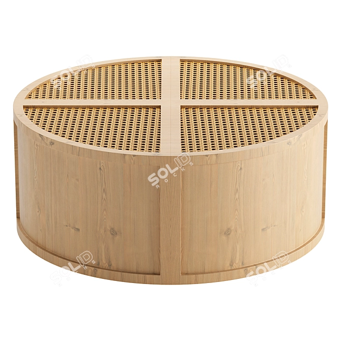 Square Block Modular Coffee Table 3D model image 4