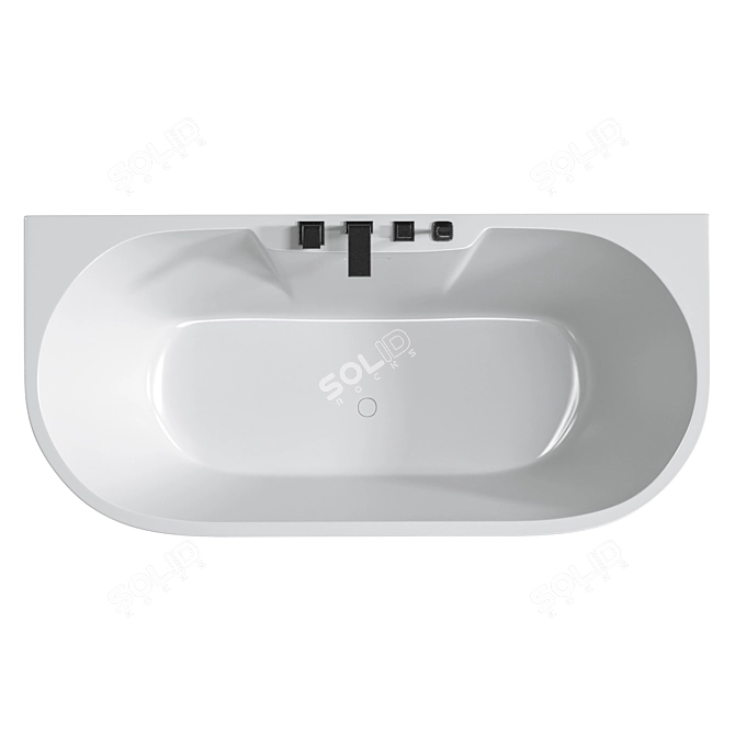 ABBER AB9299 Acrylic Bathtub 3Ds Max Model 3D model image 2