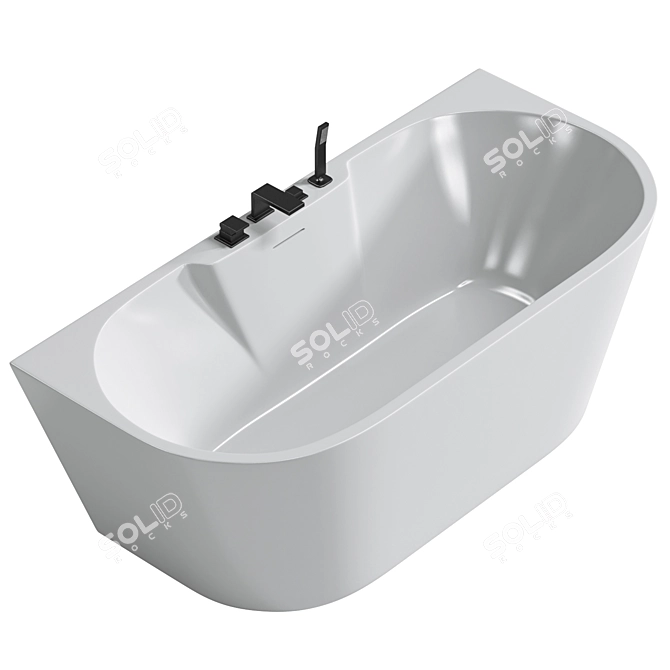 ABBER AB9299 Acrylic Bathtub 3Ds Max Model 3D model image 3