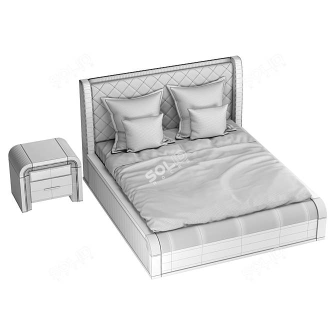 Ceppi Style Bedroom Set 3D model image 2