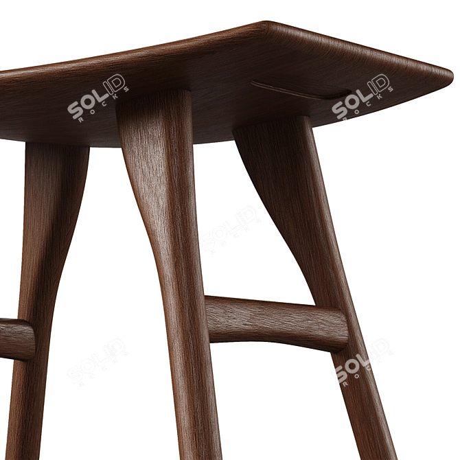 Osso Stools Set by Ethnicraft 3D model image 3