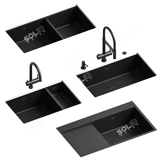  Omoikiri Sinks and Mixers 3D model image 3