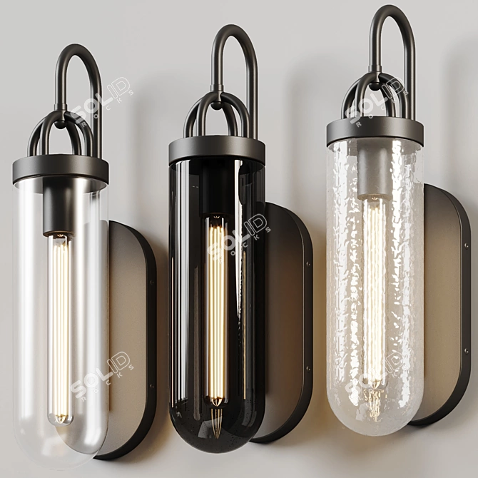 Modern Parisian Lantern Collection 3D model image 4