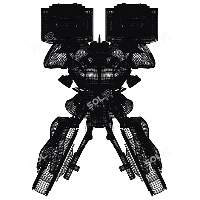 War Robot Lynx 3D Model 3D model image 7