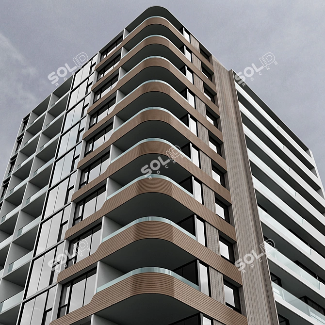 Modern Urban Building Design Kit 3D model image 2