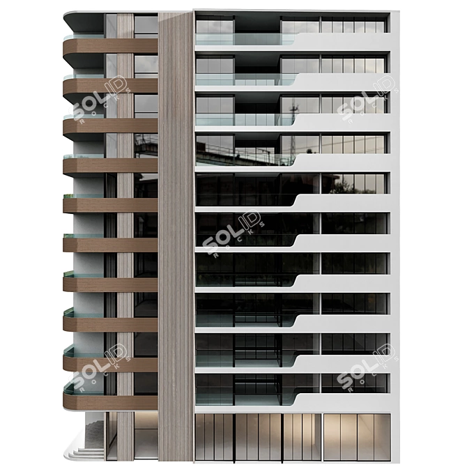 Modern Urban Building Design Kit 3D model image 3