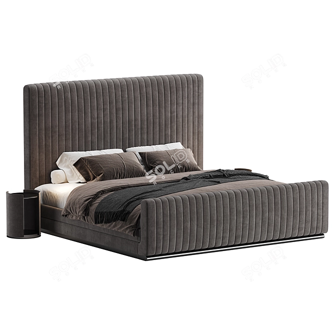 Luxury Hylan Bed Collection 3D model image 3