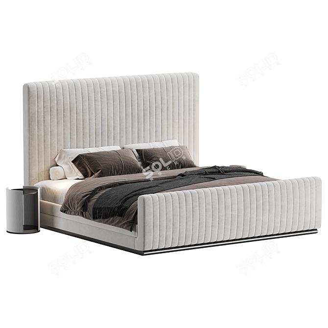 Luxury Hylan Bed Collection 3D model image 4