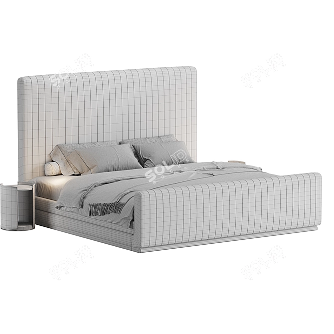 Luxury Hylan Bed Collection 3D model image 5