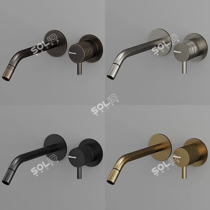 Ritmonio DIAMETRO35 Faucet Set-Fingerprint Design 3D model image 6
