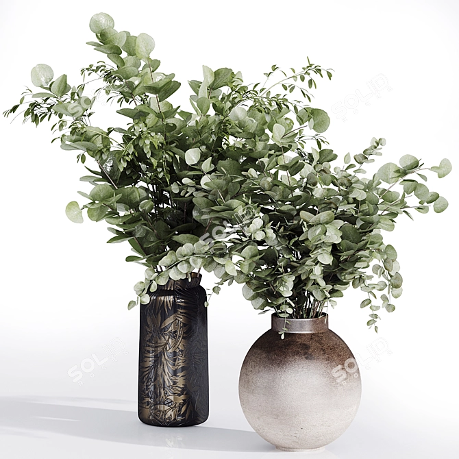  High-Quality Bouquet Indoor Plant 3D model image 1