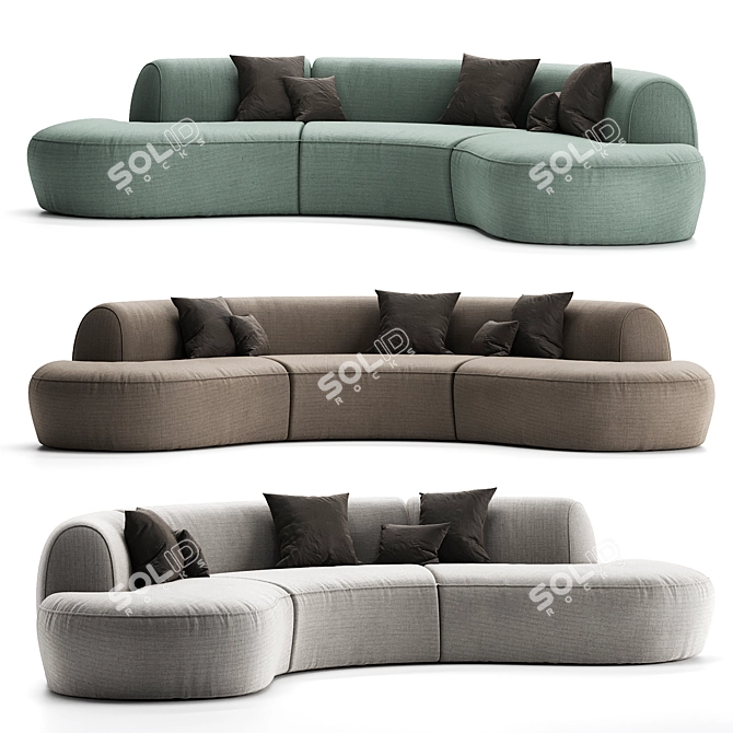 Ashton Sofa Variety by Corner 3D model image 1