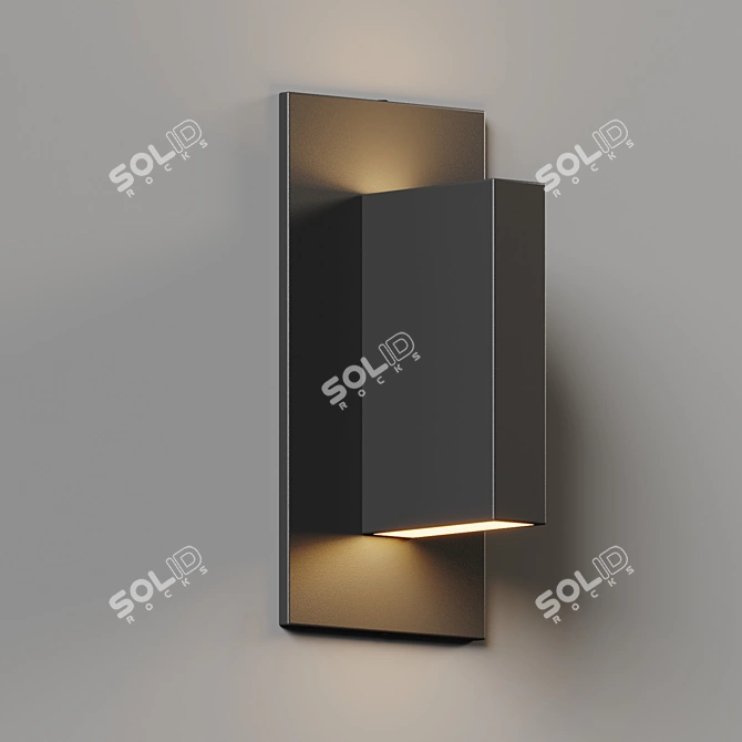 Modern Minimalist Wall Sconce 3D model image 2