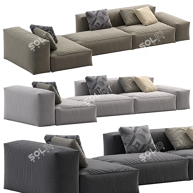 Boca Navi Sofa Set 2 3D model image 1