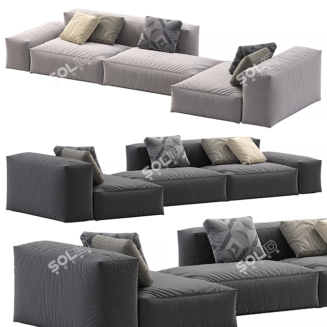 Boca Navi Sofa Set 2 3D model image 3