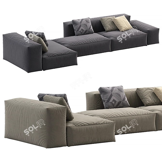 Boca Navi Sofa Set 2 3D model image 4