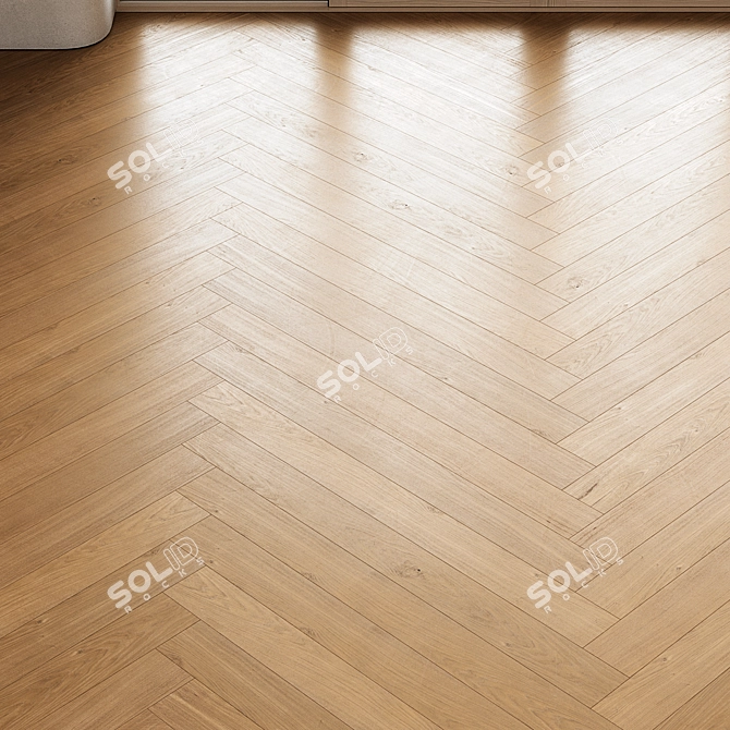 Wood Parquet Flooring Texture Pack 3D model image 5