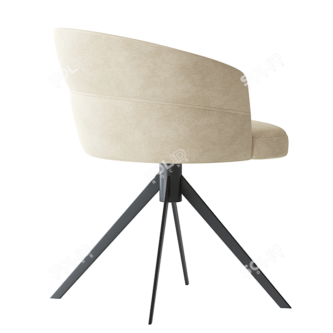 Elegant Nubo 4107 Chair Design 3D model image 2