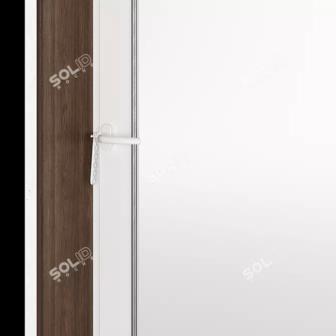 Customizable PVC Windows with Sills 3D model image 4