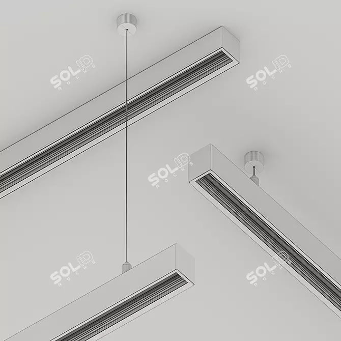 Custom Design Track Lighting System 3D model image 4