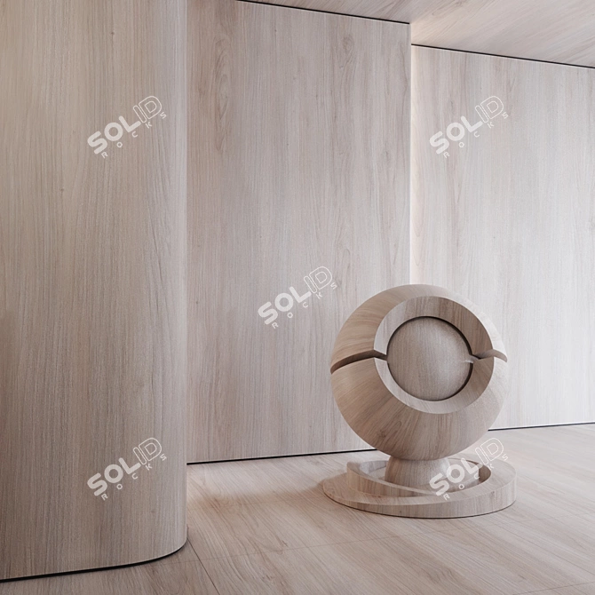 Premium Walnut Moondance Wood Texture 3D model image 3