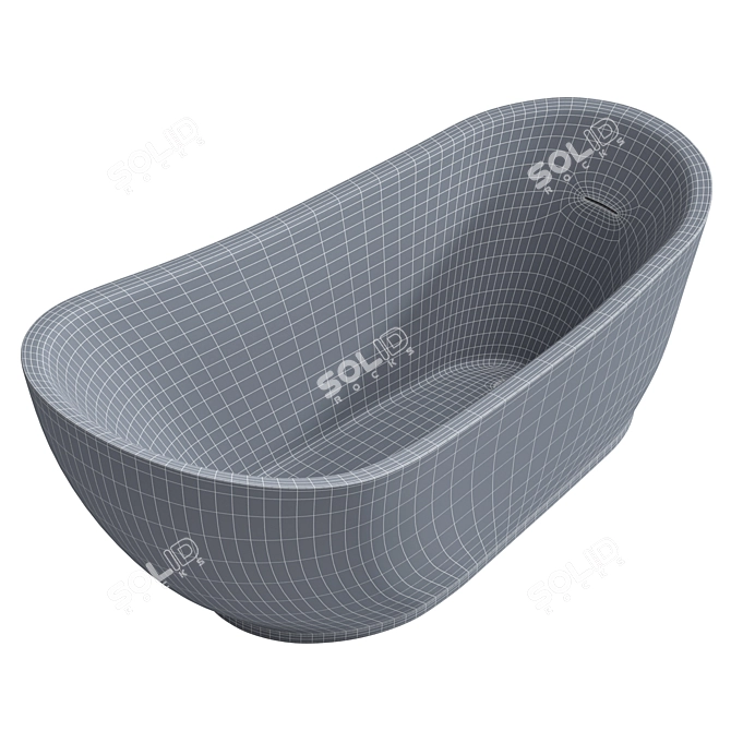 ABBER AB9288 Acrylic Bathtub 3D model image 4