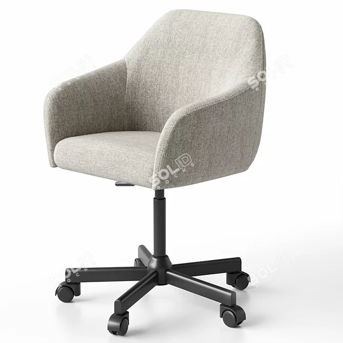 Swivel Chair with Color Customization 3D model image 6