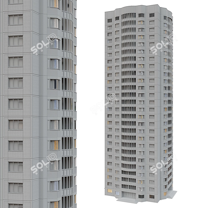 25-Story KOPA Tower 3D model image 5