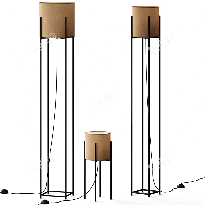 Designer Floor Lamp Antonino Sciortino 3D model image 1