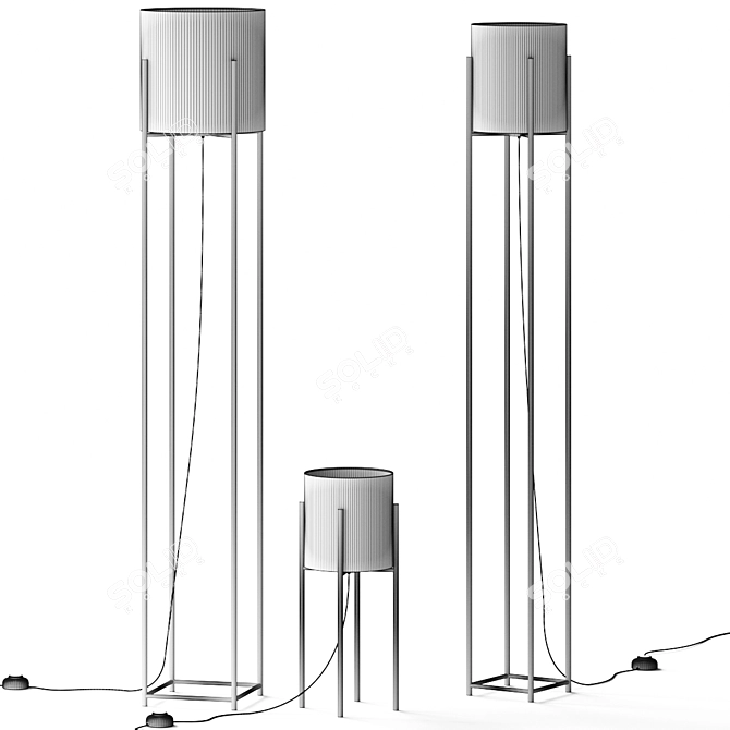 Designer Floor Lamp Antonino Sciortino 3D model image 2