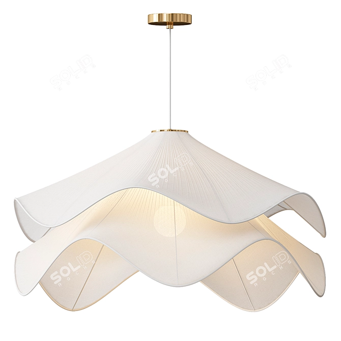 Modern Fabric Pendant Chandelier 3D model image 1