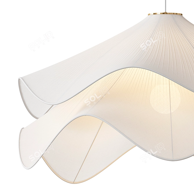 Modern Fabric Pendant Chandelier 3D model image 2