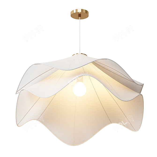 Modern Fabric Pendant Chandelier 3D model image 3