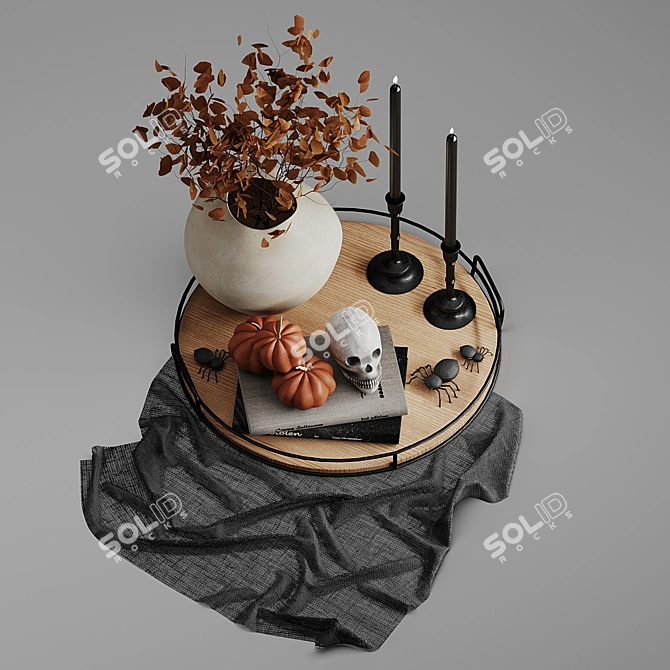 Halloween Decor Set 05 - Quality Models 3D model image 5