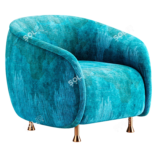 Luxury Lucien Chair 3D Model 3D model image 5