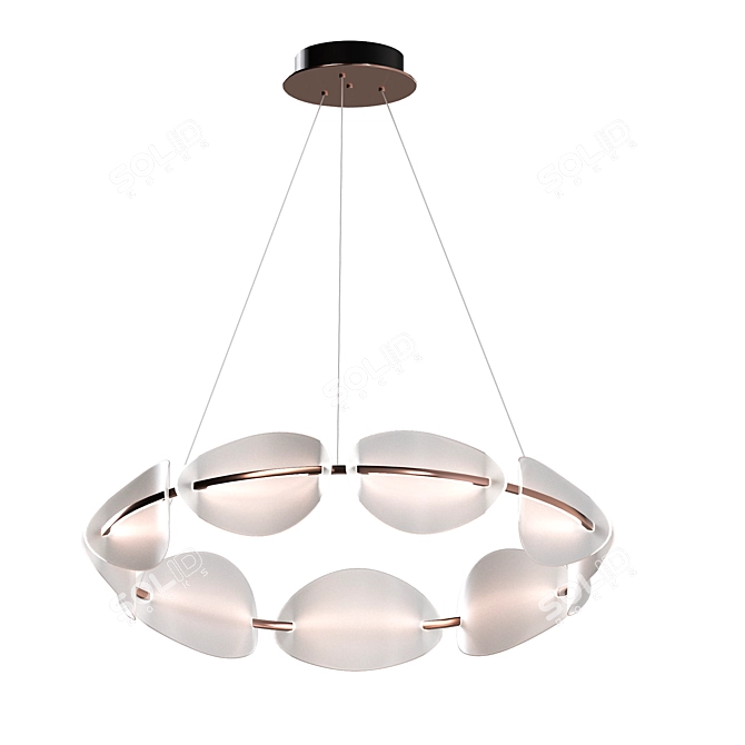 Modern LED Luminaire Chandelier 3D model image 1