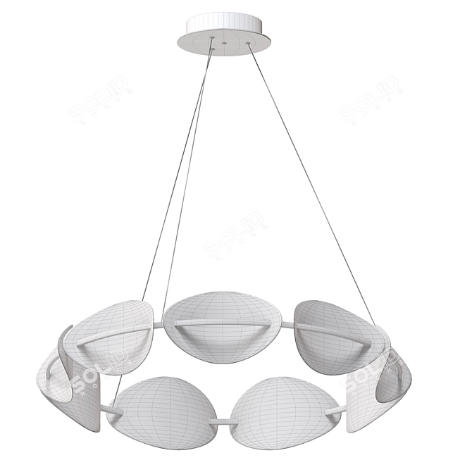 Modern LED Luminaire Chandelier 3D model image 4