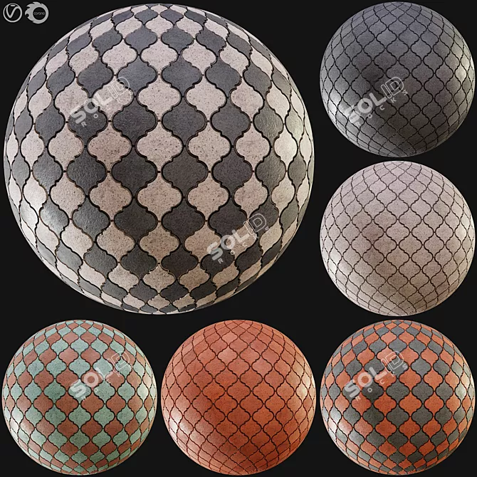 Designer PBR Material Collection Vol. 03 3D model image 1